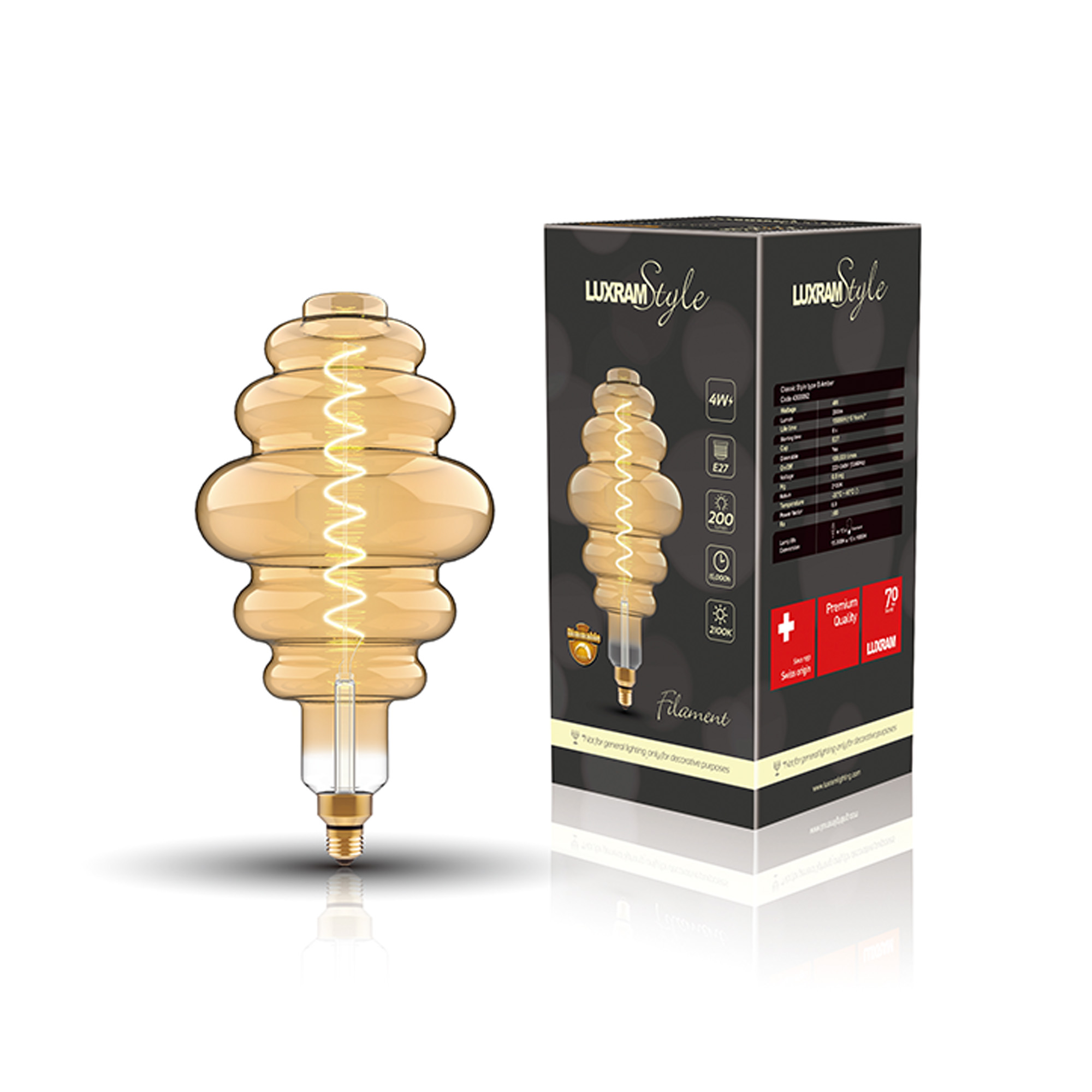Classic Style LED Lamps Luxram Vintage